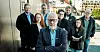 Forhandlingsleder Yngve Hansen foran (fra venstre) Jarle Wilhelmsen, Karoline R. L. Hansen, Endre Sekse, Ole Fredriksen, Roald Jensen, Tove Olsen og Bjarne Kristiansen. NNNs forhandlingsdelegasjon i fiskeindustrien skal nå til Riksmekleren for å forsøke å bli enige med Sjømat Norge.