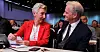 MED STATSMINISTEREN VED SIN SIDE: LO-leder Peggy Hessen Følsvik sammen med statsminister Jonas Gahr Støre under LO-kongressen i 2022.