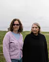 Marita Kvanli og Ann Kristin Olsvik fikk erfare hva knebling av ytringsfrihet vil si i praksis.