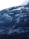 FALLHØYDE: Rørgatene fra Lilletopp og ned til kraftstasjonen har et fall på 410 meter.