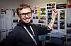 KLUBBLEDER: Jon-Andrè Fosstvedt leder klubben på en bedrift der så å si alle er organisert.