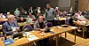 I GANG: Landstariffkonferansen på Lillehammer er i gang, foran forhandlingsleder Bjørn Fornes (t.v.), forbundsleder Jan Olav Andersen og forbundssekretær Geir Ove Kulseth.