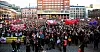 Store folkemengder 8. mars, som her fra kvinnedagen i 2019, erstattes i år av digitale arrangementer på grunn av faren for koronasmitte.