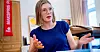 Marie Sneve Martinussen går fra finanskomiteen til arbeidskomiteen på Stortinget.