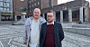 Leder i Fagforbundet Oslo Roger Dehlin og leder i LO Kommune Oslo Per Egil Johansen i de ansattes forhandlingsdelegasjon.