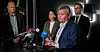 FRONTFAG: Fellesforbundet-leiar Jørn Eggum (i forgrunnen til høgre) og Norsk Industri-sjef Stein Lier-Hansen (til venstre) forhandlar alltid først. Her frå førre hovudoppgjer i fjor.
