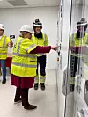ÅPNET: Statsminister Erna Solberg foretok den offisielle åpningen av Tolga kraftverk tirsdag 5. oktober.