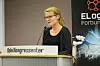 ÅPNET: Leder av utviklingsvavdelingen i EL og IT, Monica Derbakk, åpner programmet på den aller første Ada Lovelace-dagen i Norge, i regi av EL og IT Forbundet.