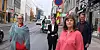 FORHANDLET: LO Stats delegasjon hos Riksmekleren bestod av Trine Steen (f.v.), leder for NTL NRK, Renée Rasmussen, LO Stat-sekretær, Lise Olsen, LO Stat-nestleder, og Pål Kjærstad, forbundssekretær i NTL.
