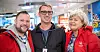 Disse tre har jobbet målrettet. Resultatet er mange nye tariffavtaler på Herkules senter. Fra venstre: Ole-Henrik Olsen (LO), Adrian Miller-Moss (HK) og Heidi Elise Eikeland (LO).