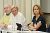 FRP, Høyre og Venstre: Til venstre Frps Lars Petter Solar, Til høyre Venstres Julianne Ferskhaug og i sentrum sitter Høyres James Stove Lorentzen.