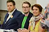 KRF, SP OG AP: Espen Andreas Hasle (Krf), Aleksander B. Herseth (Sp) og Tone Tellevik Dahl (Ap).