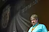ÉN ETAT: Audun Sør-Reime på landsmøtet i november 2012. Et flertall der vedtok at NJF skal jobbe for å samle Jernbaneverket og NSB igjen.