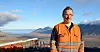 KONTRASTER: Inne i Gruve 7 er det stein mørkt. Men fra daganlegget har Svein Jonny Albrigtsen god utsikt over Adventdalen på Svalbard.