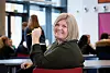 VIL HA ØKT ORGANISASJONSBEVISSTHET: – Arbeidsliv er bærebjelken for samfunnet vårt. Vi vil ikke at det skal forsvinne, sier undervisningsinspktør Marianne Grønn ved Drammen videregående skole.