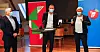 Forbundsleder Jan Davidsen i Pensjonistforbundet, SV-leder Audun Lysbakken og Frp-leder Siv Jensen under en felles pressekonferanse forrige uke for å varsle at de inviterer de andre partiene til et nytt pensjonsforlik.