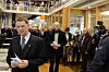 ÅPNET: I dag var offisiell åpning av Norsk Vannkraftsenter (NVKS) ved NTNU. Olje- og energiminsiter Tord Lien og NVKS-leder Ole Gunnar Dalhaug (t.v.) ser frem til spennende og nyskapende forskning på området vannkraft.