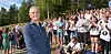 Ap-leder Jonas Gahr Støre ble tatt imot som en rockestjerne på Utøya.