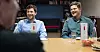 BLIDE FJES: Stortingspresidenten får Andreas Skjalg Unneland (SV) og Tobias Drevland Lund (R) til å le.