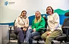 TRIO: Anmol Kaur, Kristine Wilhelmsen og Thea H. Trulsrud har teknisk og helsefaglige roller for prosjektet