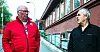 FORVENTNINGSFULLE: Tom Jacobsen (t.v.) og fabrikksjef Per Ole Morken ser for seg usedvanlig spennende tider for Norcem Brevik.