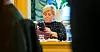 Partileder og finansminister Siv Jensen før gruppemøtet i Frp i Stortinget onsdag.