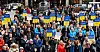 Fra Ukraina-markeringen på Youngstorget tirsdag 15 mars.