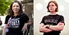 Mariann Ravnanger i Norsk Jernbaneforbund (t.v.) og Fellesforbundets Ragnhild Nyeggen går inn for full boikott av Israel.