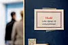 TIL DE ANSATTE: Dette er en påminnelse når de ansatte forlater vaskerommet.