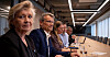 I andre halvdel av november får Kari T. Nodli (f.v., Akademikerne), Egil André Aas (LO Stat) og Guro Elisabeth Lind (Unio) resultatet av årets lønnsoppgjør i staten.