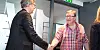 ENIGE: Forhandlingsleder Eivind Gran (t.h.) i  LO Stat ble enige med forandlingsdirektør Bjørn Skrattegård i Spekter om den sentrale delen av Spekter-avtalene.