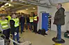 TRAPPES OPP: Forbundsleder Jan Olav Andersen besøkte tidligere i oktober Øvre Eiker Energi. Nå trappes streiken opp til å gjelde samtlige medlemmer innnen KS Bedrift-området.