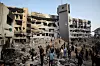 ØDELAGT: Slik ser Shifa sykehuset ut i dag etter at det ble utsatt for israelske bomber tidligere i år.