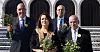 KVARTETTEN: Tunisisk fagbevegelse var en av fire tunisiske organisasjoner som mottok Nobels Fredspris i 2015. F.v. Abdessattar Ben Moussa, Ouided Bouchamaoui, Mohamed Fadhel Mahmoud og Houcine Abassi.