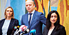 Sylvi Listhaug, Trygve Slagsvold Vedum og Hadia Tajik.
