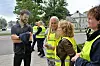 Rødt-leder Bjørnar Moxnes besøker streikende fra FO og Fagforbundet utenfor Ullevål sykehus.