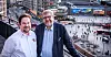 Leder i Oslo og Omegn Bussarbeiderforening, Per Ole Melgård (til venstre) og administrerende direktør i Ruter, Bernt Reitan Jenssen.