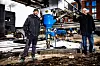 3D-GRÜNDERE: Hasan Alsofi (til venstre) og Mikkel Brich begynte med 3D-printing av hus fordi ingen andre gjorde det. Printeren må de foreløpig leie.