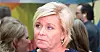 Frp-leder Siv Jensen setter hardt mot hardt overfor statsminister Erna Solberg.