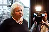 TIL STEDE: Erna Solberg, som måtte svare på spørsmål om både vindmøller til lands, til vanns og bompenger.