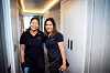 GØY PÅ JOBB: Loricil Eggen og Roxanne Gustavsen er Fellesforbundet-medlemmer og reinholdere i housekeeping-avdelinga på Britannia.
