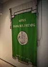GRØNN FANE: Namsos bygningsarbeiderforening valgte seg grønn fane. Det er ikke så vanlig i bevegelsen.