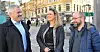 FORSVARSDEBATT: Leder Tom-Rune Klemetsen i NTL Forsvaret (t.v.), daglig leder Hedda Langemyr i UTSYN og forbundsleder Torbjørn Bongo i NOF vil komme tidlig på banen i arbeidet med Forsvarets neste langtidsplan.