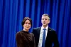 Kommunal- og distriktsminister Erling Sande (Sp) og arbeids- og inkluderingsminister Tonje Brenna (Ap) kunne fredag dele ut flere milliarder til skolene.