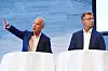 DEBATT: Jan Tore Sanner (H) diskuterte digitalisering med Robert Steen (Ap).