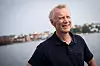 I ARENDAL: Det er fint med sjøen i Arendal, men ikke helt som Nidelva, som Krogstad ser ned på fra der han bor i Trondheim.