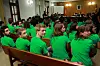 De 44 studentene på Mallorca som for to år siden protesterte mot kutt i det offentlige studietilbudet risikerer månedsvis i fengsel. Studentene har i retten markert sine fredelige hensikter ved å ta på seg grønne t-skjorter.