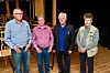 NYTT AU: Arbeidsutvalget 2014-2015 består av (fra venstre) nestleder Roald Nyheim, kasserer Ulf G. Johansen, leder Harald Lund og sekretær Lars Borgen.