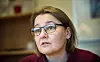 KAMP MOT DUMPING: Drifa Snædal er generalsekretær i Starfsgreinasamaband (SGS), som er forbundet for blant andre statstilsette på island. Ho fortel den største utfordringa på Island i dag er sosial dumping og at enkelte selskap tyr til svart arbeid i den store byggeboomen.
