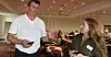 LO-leder Hans-Christian Gabrielsen snakket blant annet om to av de viktigste kampsakene foran valget da han gjestet frisørenes fagforening i Fagforbundet i Kristiansand. Vivian Jacobsen leder forbundet.